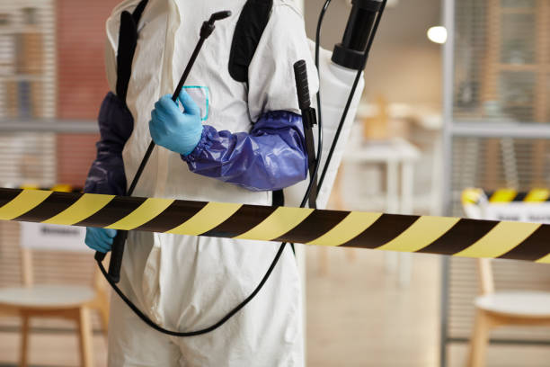 Professional Sewage Cleanup technician working in Uniontown, AR